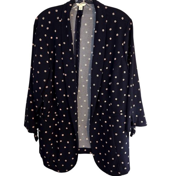 Est. 1946 18W 20W Women's Blazer Blue Suit Coat Plus Size 2X 2XL XXL Jacket - Picture 1 of 6